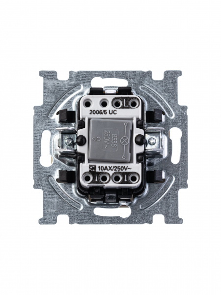 ABB BJB Basic 55 Беж Выключатель 2-клавишный с подсветкой