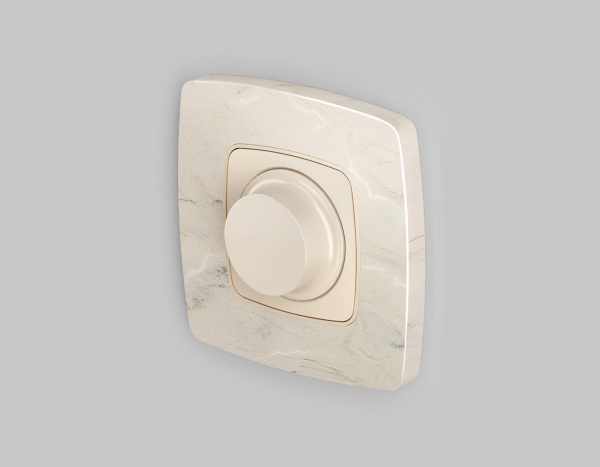 Лицевая панель OMEGA (Бежевый матовый) для светорегулятора универсального QUANT OP3255