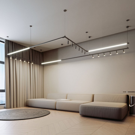 Module System Трековый светильник 18W 3000K (черный) 85175/01 Elektrostandard Module System a066177