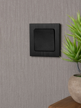 EKF PROxima Стокгольм Черный Выключатель проходной 1-кл, 10А