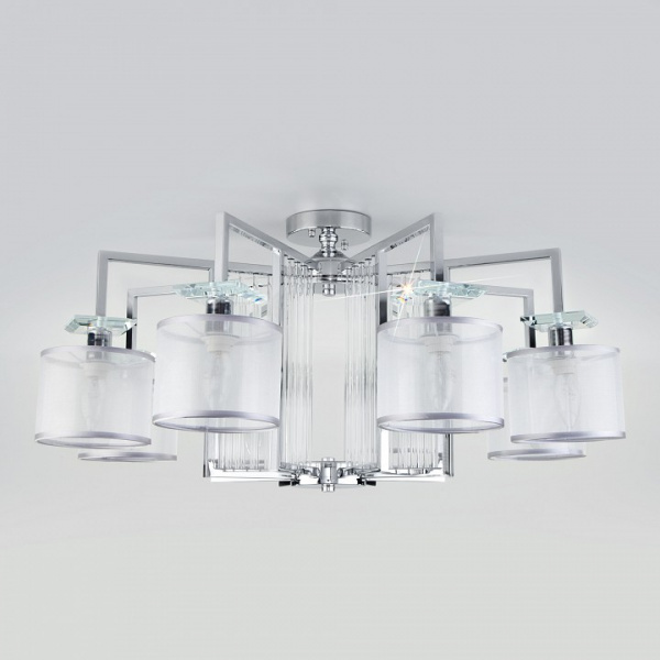 Умный потолочный светильник 60123/8 хром Eurosvet Fargo Умный потолочный светильник 60123/8 хром Eurosvet Fargo