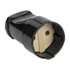 EKF PROxima Гнездо штепсельное б/з черн. 10А 250В