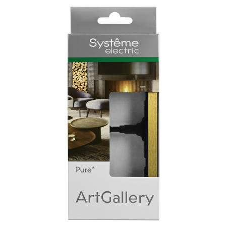 Systeme Electric ArtGallery Pure Металл Золото Рамка 2-ая