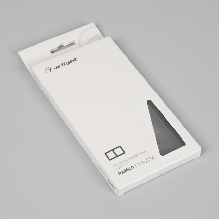 Arlight Рамка стеклянная FRM-OMALI-SFGS-2-BK (-)