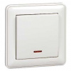 Systeme Electric Wessen 59 Бел Выключатель 1-клавишный с подсветкой 10А, (в сборе)