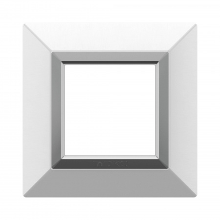 DKC Avanti Белый Металл Рамка 2 модуля