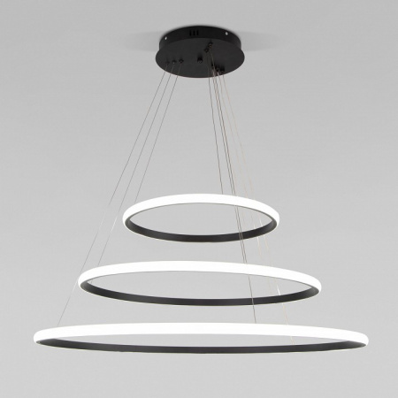 Подвесной светодиодный светильник с пультом управления 90264/3 черный Eurosvet Collars