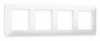 Рамка ALFA Line (Белый глянец) 4-ая AF110104