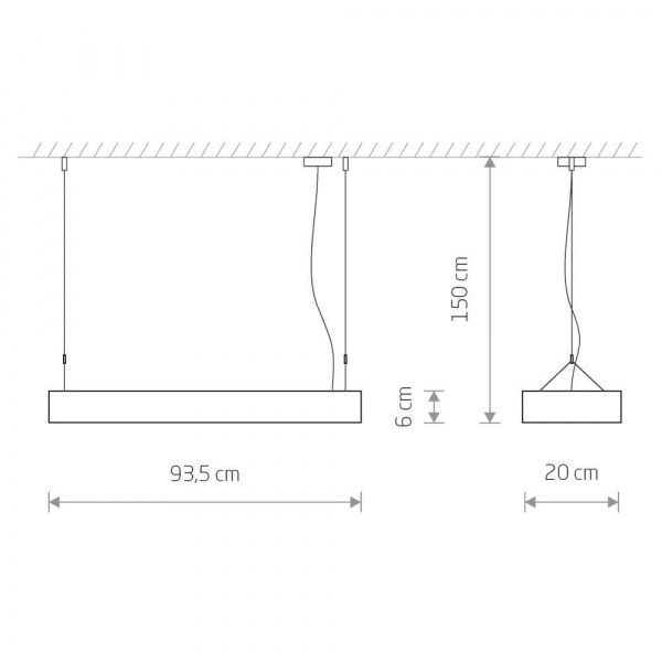 Подвесной светильник Nowodvorski Soft Led 90x20 7545