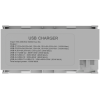 Donel USB зарядное устройство, 100W, Type A + C + C, 4 мод., бел. матовая (90х45мм), DUSB100WWM