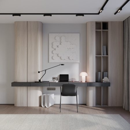 Трековый линейный светильник направленного света Skylite HSBL_0025 Однофазный, 213мм-3000К, чёрный