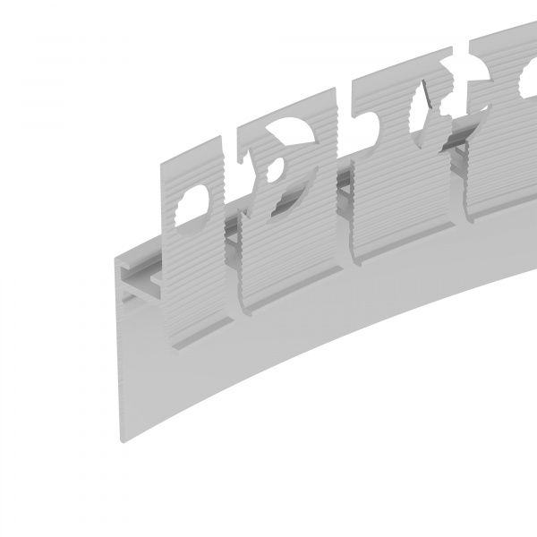 Arlight Профиль PLINTUS-FANTOM-BENT-H20-SIDE-2000 WHITE (Алюминий)