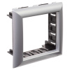 DKC Avanti Серебристый металлик Рамка-суппорт для In-liner Front 2 модуля