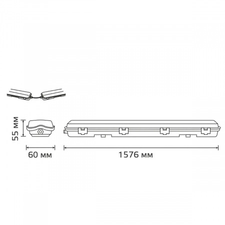 Настенно-потолочный светильник Gauss 909437115