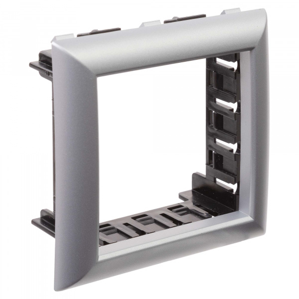 DKC Avanti Серебристый металлик Рамка-суппорт для In-liner Front 2 модуля