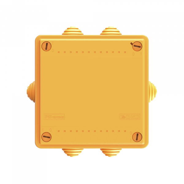 DKC Коробка пластиковая FS с кабельными вводами и клеммниками, IP55, 100х100х50 мм, 4р, 450V, 6A, 4 мм2