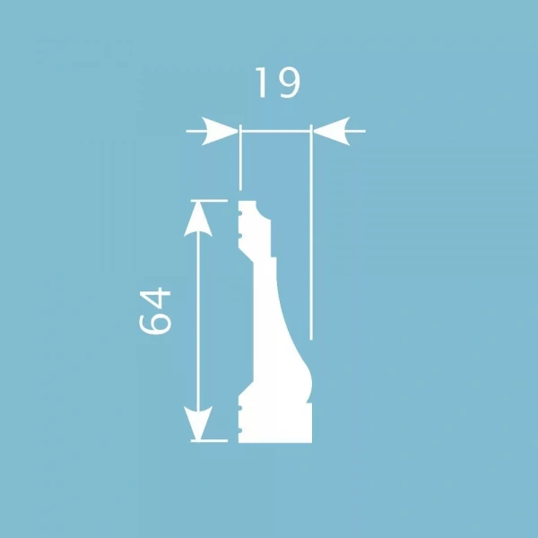 Молдинг MX014, 35х12, 2000мм, Экополимер/26
