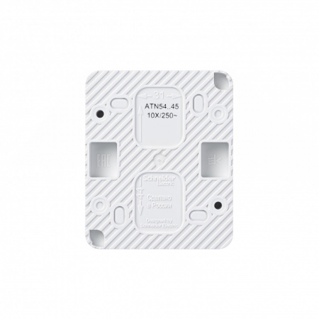 SE AtlasDesign Profi54 Наруж Белый Розетка с/з со шт., 16А 250B IP54