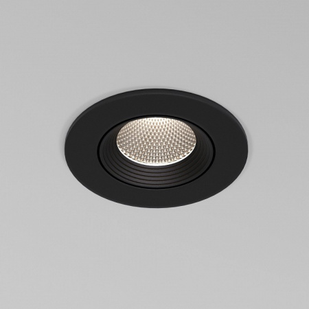 Светильник встраиваемый светодиодный Even черный 25094/LED Elektrostandard Even a065459