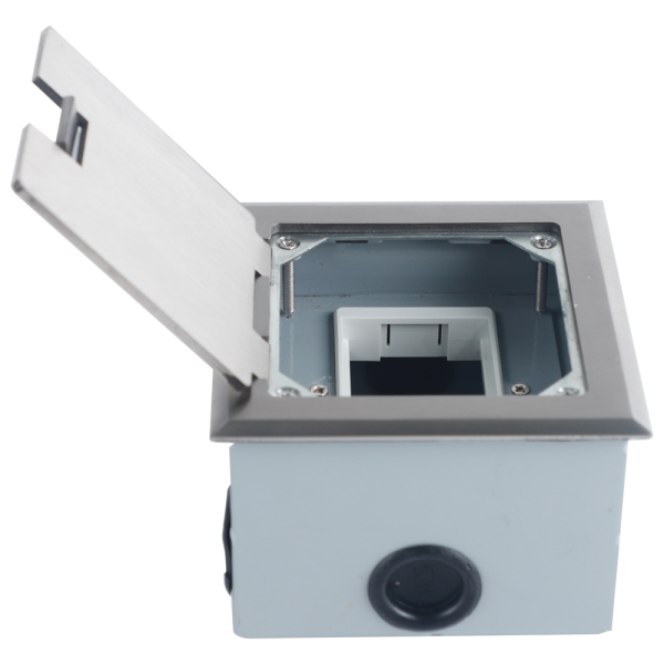 Donel Лючок в пол 3 мод. (1 мод. 45х45 мм. + 1 мод. 22.5х45 мм.), нержавеющая сталь, (с уст. набором), DFB3MSS