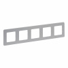 Legrand INSPIRIA Алюминий Рамка - 5 постов