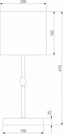 Настольный светильник 01162/1 латунь Eurosvet Notturno