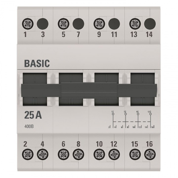 EKF Basic Трехпозиционный переключатель 4P 25А