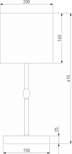 Настольный светильник 01162/1 латунь Eurosvet Notturno
