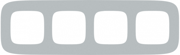 Legrand Valena ALLURE Алюминий Рамка 4-ая