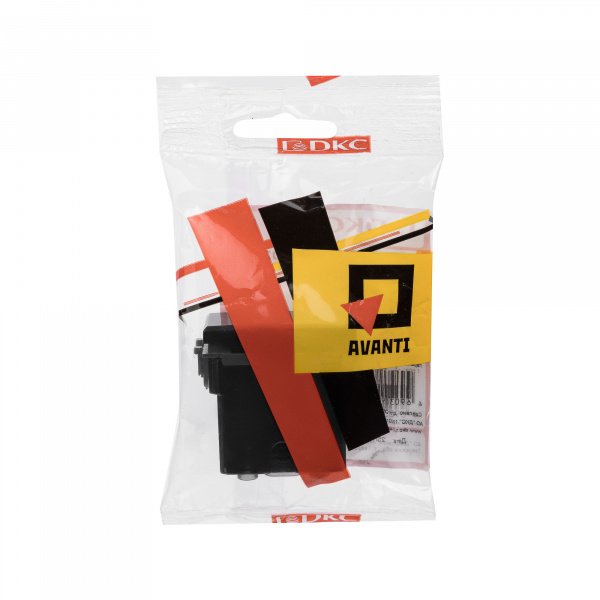 DKC Avanti Черный квадрат Механизм управления рольставней 1 модуль