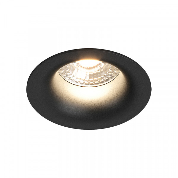 DK3024-BK Встраиваемый светильник, IP 20, 10 Вт, GU5.3, LED, черный, пластик