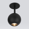 Встраиваемый светодиодный светильник черный 9926 LED Elektrostandard Ball a053738