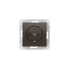 Systeme Electric AtlasDesign Мокко Розетка с заземлением, 16А, мех., быстрозажим. клем.