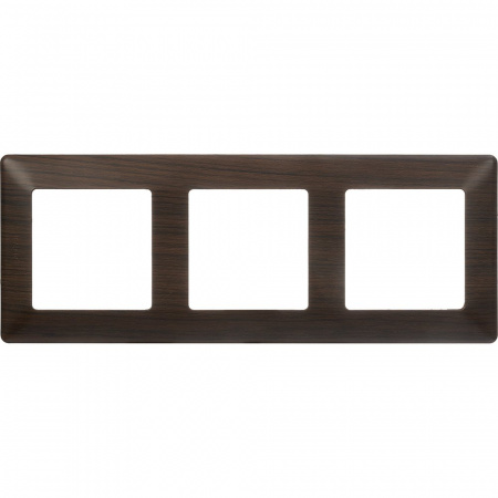 Legrand Valena LIFE Темное дерево Рамка 3-ая