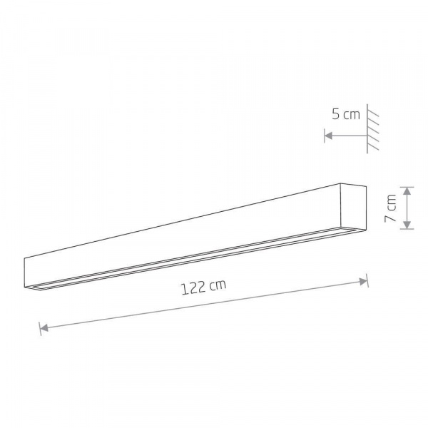 Настенный светильник Nowodvorski Straight Wall Led L 7595