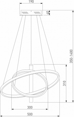 Подвесной светильник 90270/1 черный Eurosvet Stroke