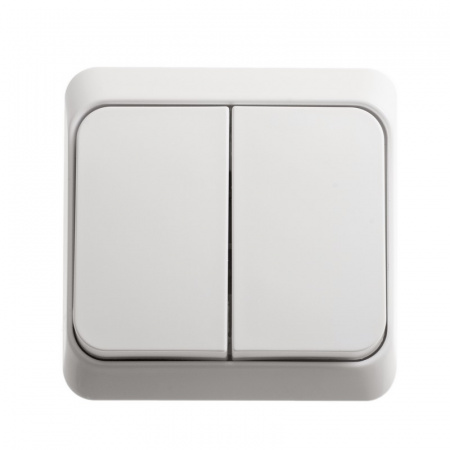 SE Этюд наруж Бел Выключатель 2-клавишный