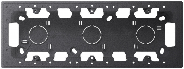 Simon 24 Графит Коробка монтажная для накладного монтажа на 3 модуля