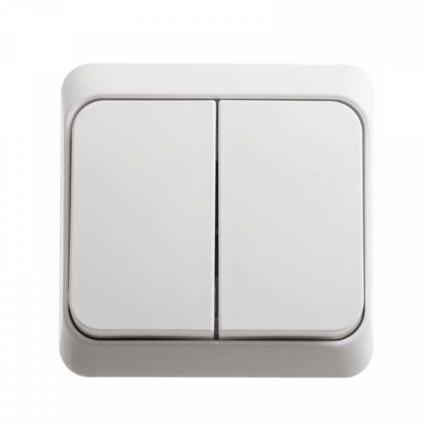 SE Этюд наруж Бел Выключатель 2-клавишный