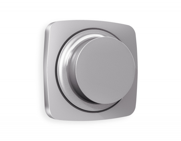 Лицевая панель OMEGA (Сталь матовый) для светорегулятора универсального QUANT OP5055