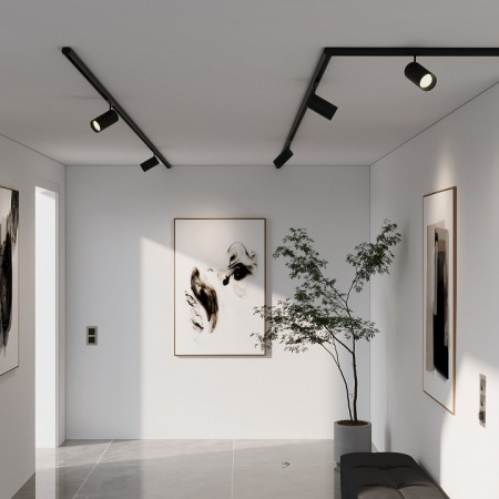 Slim Magnetic Коннектор угловой для шинопровода Round накладной (черный) 85135/00 Elektrostandard Slim Magnetic a065259