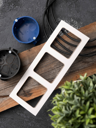 EKF PROxima Стокгольм Белый Линия шампань Рамка 3-ая