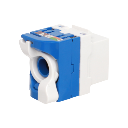 Donel Модуль Keystone Toolless RJ45, cat. 5e, UTP, 180 град., белый, DECKTU5E180DW