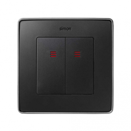 Simon 82 Графит Клавиша 2-ая с подсветкой