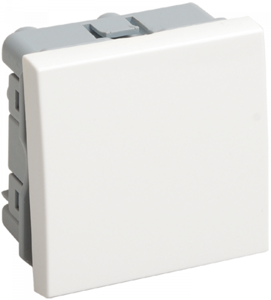 IEK PRIMER Выключатель проходной (переключатель) одноклавишный на 2 модуля. ВК4-21-00-П