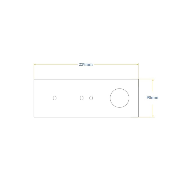 Donel Рамка тройная на 1+2 тумблера + розетка, тип C/D, белый, серия N96 Superfine, DTFLA3120WH