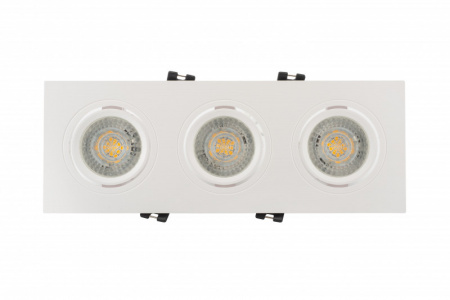 DK3023-WH Встраиваемый светильник, IP 20, 10 Вт, GU5.3, LED, белый, пластик