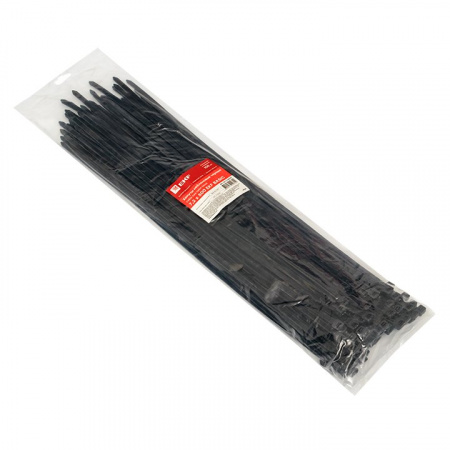 EKF Basic Хомут нейлоновый черный (7,2х500) (100шт.)