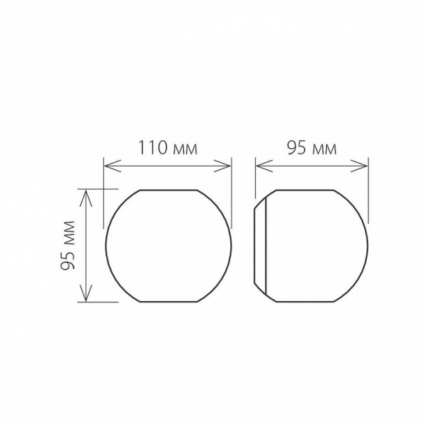 Diver черный уличный настенный светодиодный светильник 1566 TECHNO LED Elektrostandard Diver a038539