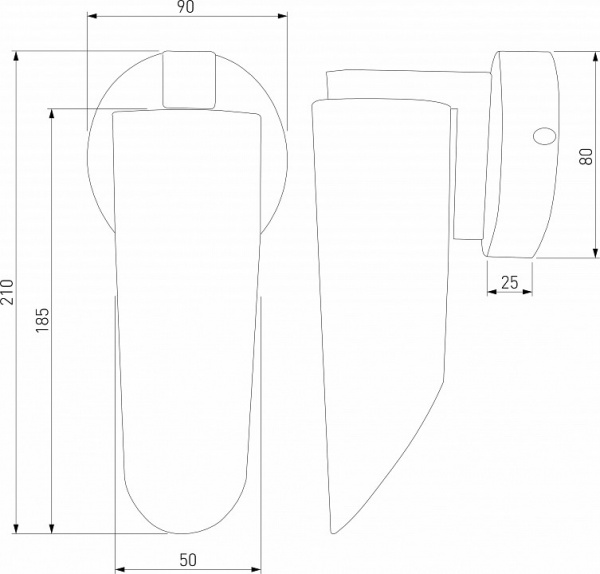 Бра Wing 40037/1 хром Eurosvet Wing